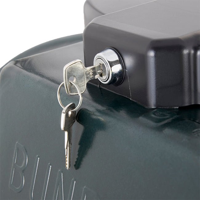 1,235 Litre Plastic Oil Storage Tank (Horizontal) - Yellow Shield