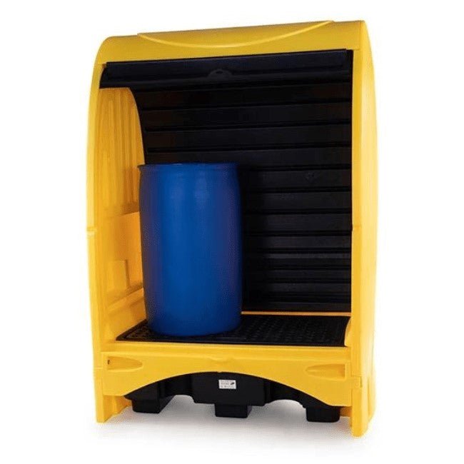 2 Drum Hardcover Spill Pallet - Yellow Shield
