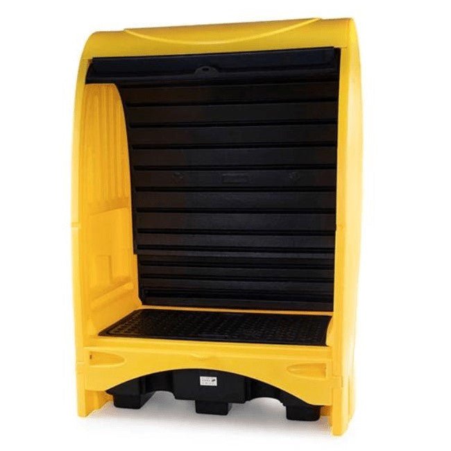 2 Drum Hardcover Spill Pallet - Yellow Shield