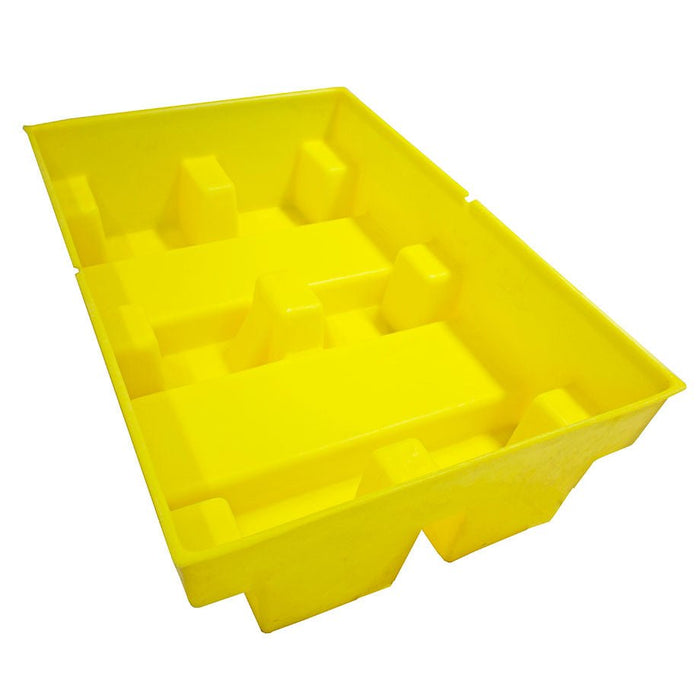 2 Drum Spill Pallet - Low Profile - Yellow Shield