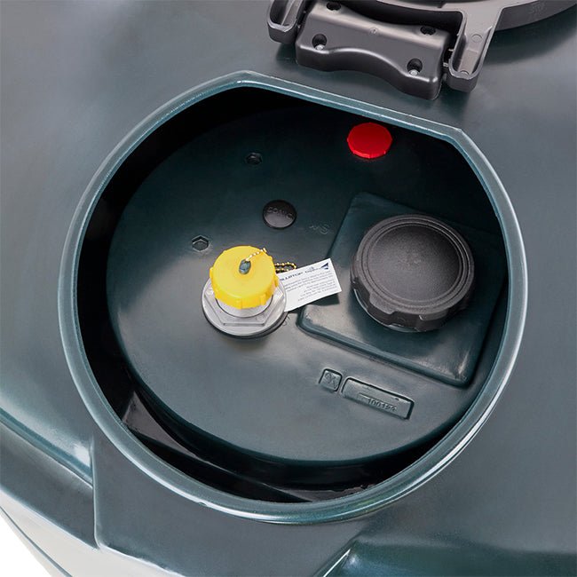 3,500 Litre Plastic Oil Storage Tank (Vertical) - Yellow Shield