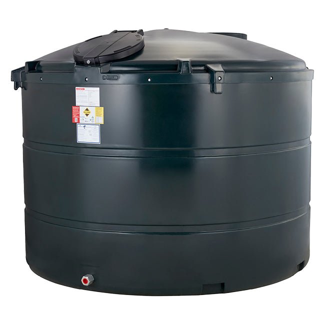 3,500 Litre Plastic Oil Storage Tank (Vertical) - Yellow Shield