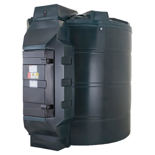 9,200 Litre Plastic Bunded Fuel Tank (Vertical) - Yellow Shield
