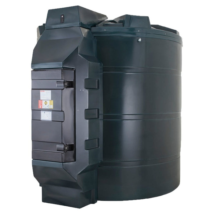 9,200 Litre Plastic Bunded Fuel Tank (Vertical) - Yellow Shield