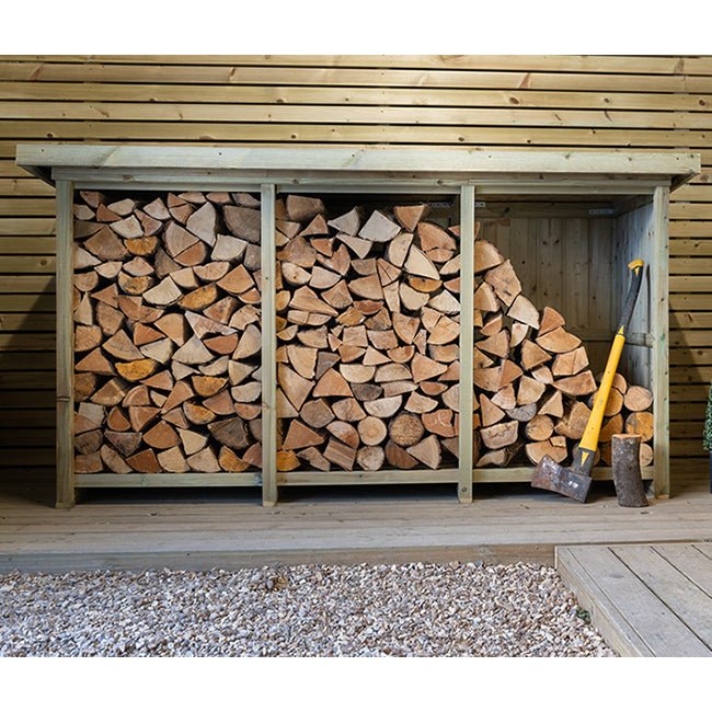 Billington Log Store - Yellow Shield