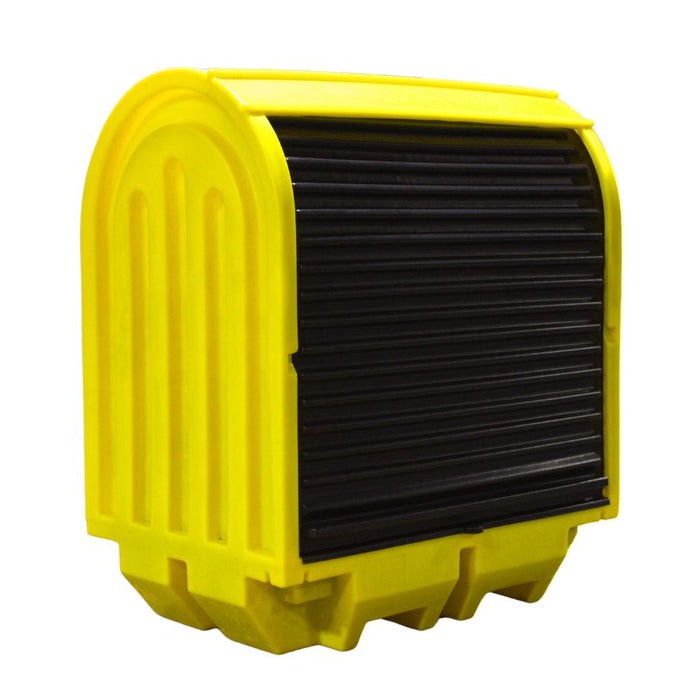 Hardcover Spill Pallet - With Shelving - Yellow Shield
