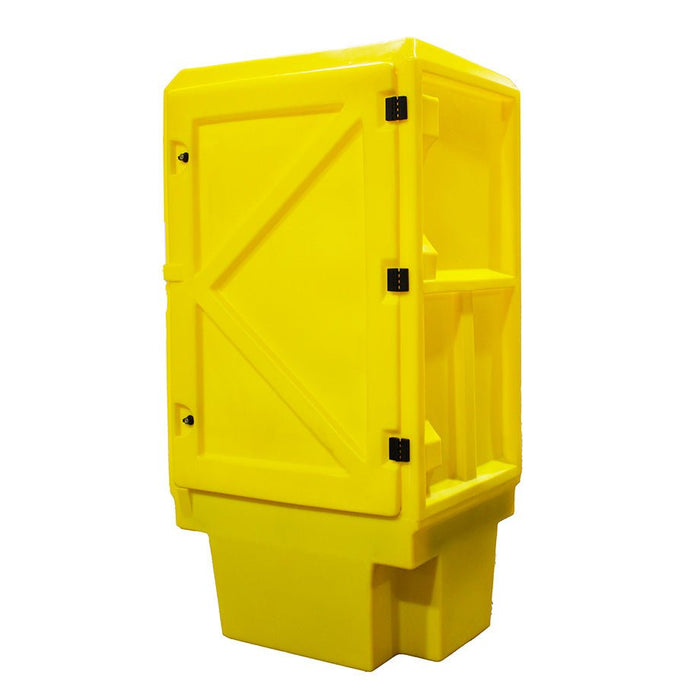 Poly Storage Cabinet 1 Drum - Yellow Shield