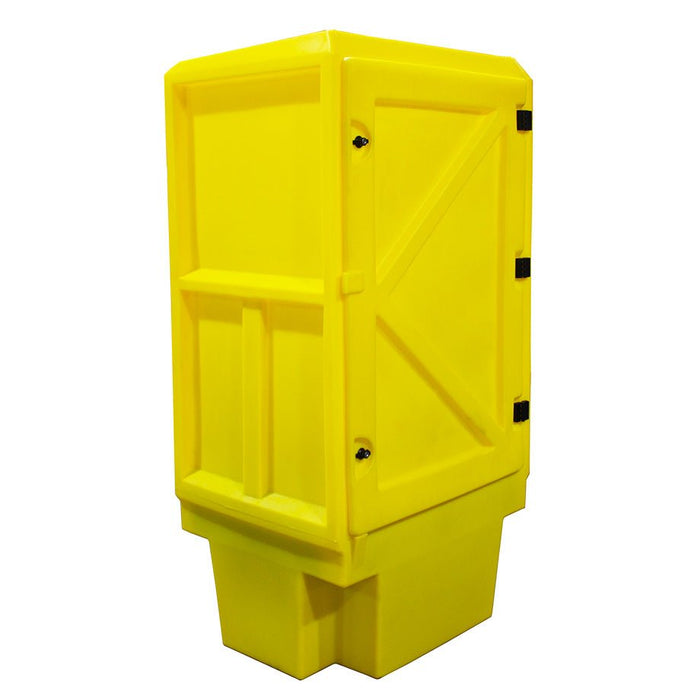Poly Storage Cabinet 1 Drum - Yellow Shield