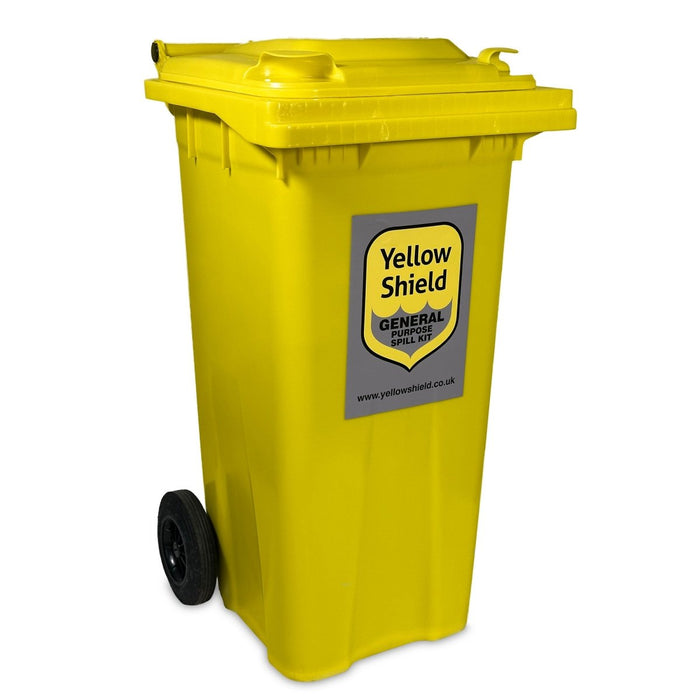 Wheelie Bin Spill Kit - 125 Litre - Yellow Shield