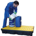 100 Litre Spill Tray with Grid - Yellow Shield