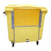 1100 Litre Clinical Waste Bin - Drop Front - Yellow Shield