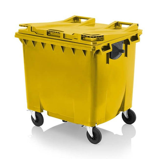 1100 Litre Wheelie Bin | Yellow - Yellow Shield