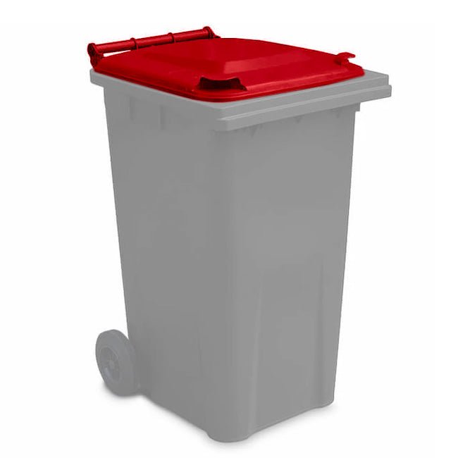 120L Wheelie Bin Lids - Yellow Shield