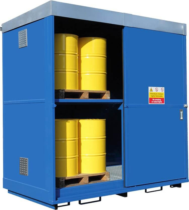 16 x Drum Dual Purpose Storage Unit - Yellow Shield