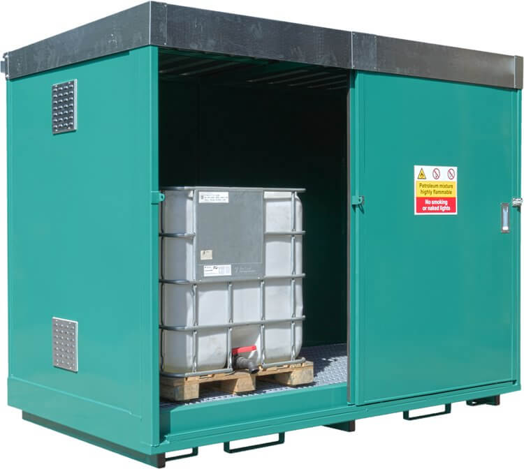 2 x IBC Dual Purpose Storage Unit - Yellow Shield