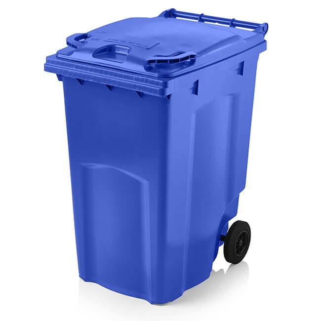 360 Litre Wheelie Bin | Blue - Yellow Shield