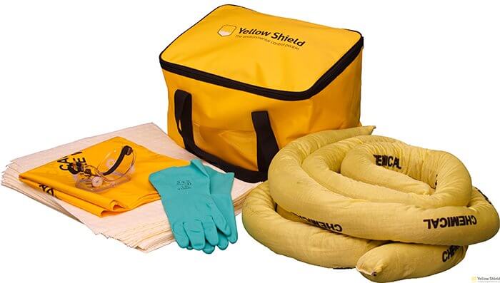 Carry Bag Chemical Spill Kit - 35 Litre - Yellow Shield