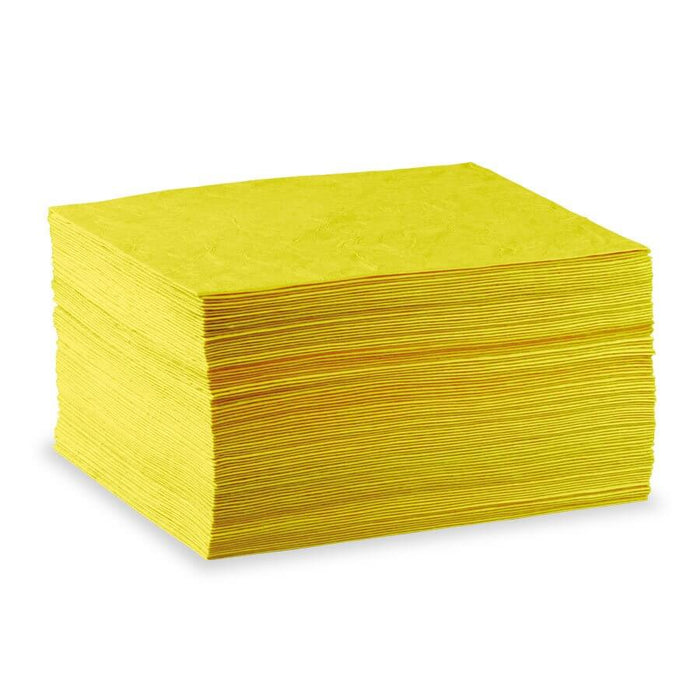 Economy Heavyweight Chemical Pads | 100 Boxed - Yellow Shield