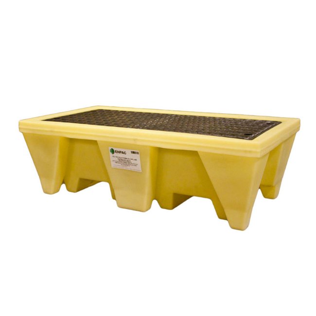 ENPAC 2 Drum Spill Pallet - Yellow Shield