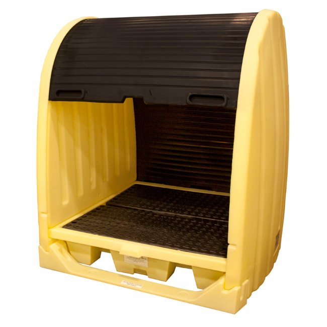 ENPAC 4 Drum Hardcover Spill Pallet - Yellow Shield