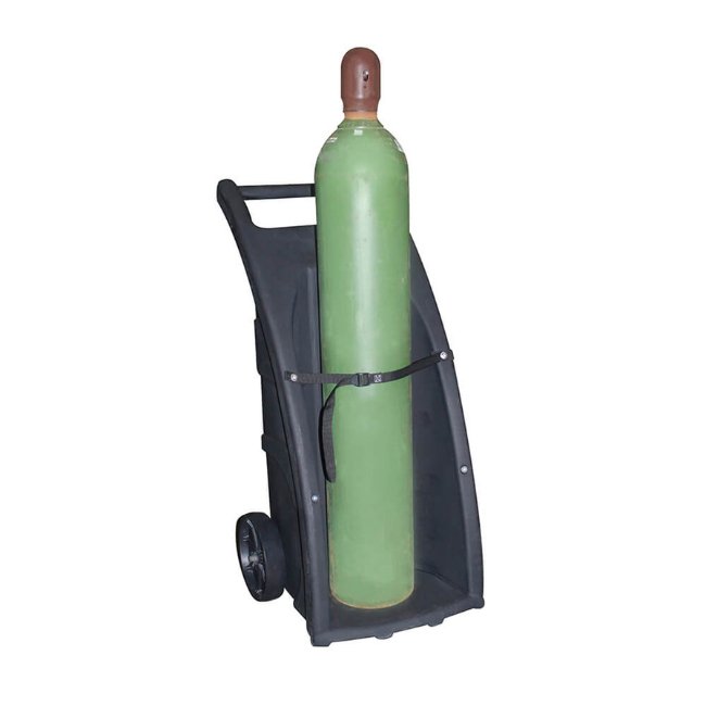 ENPAC Gas Cylinder Trolley | Single - Yellow Shield