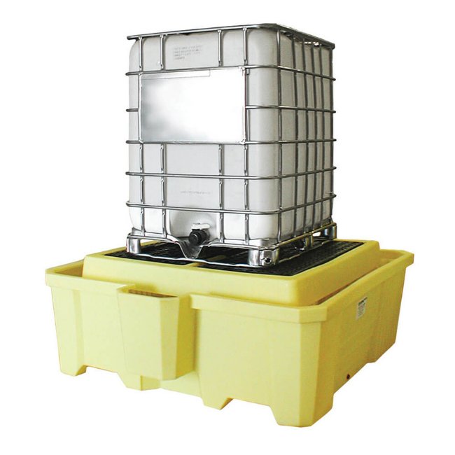 ENPAC IBC Spill Pallet With Grid & Dispener - Yellow Shield