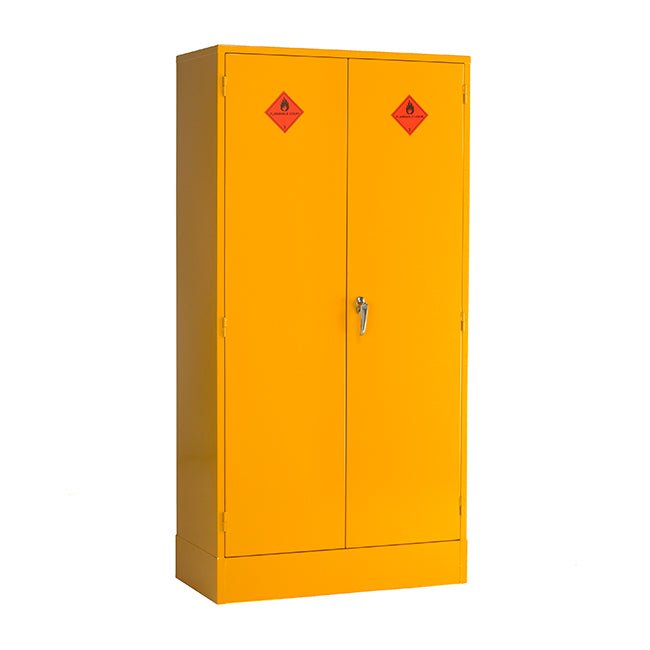 Flammable Storage Cabinet | 80 Litre - Yellow Shield