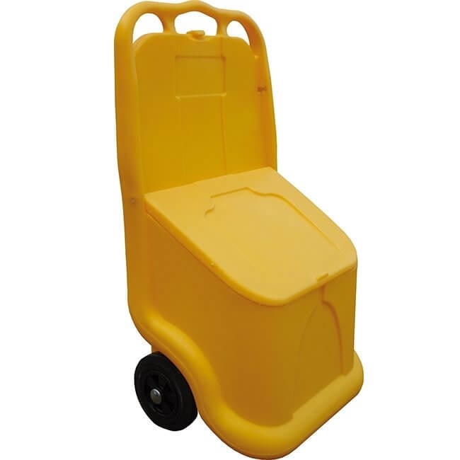 Mobile Storage Bin - Yellow Shield