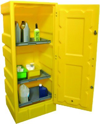 Poly Storage Cabinet 70 Litres - Yellow Shield