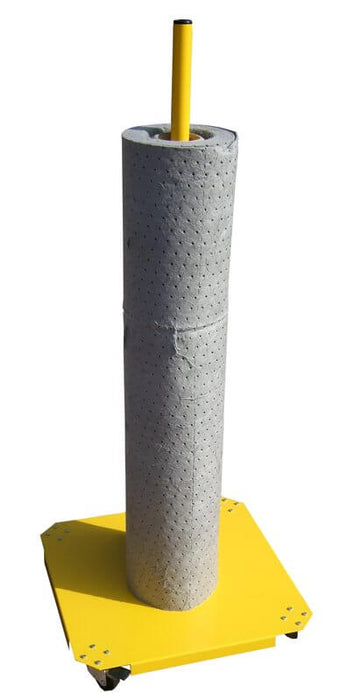 Portable Roll Dispenser - Yellow Shield