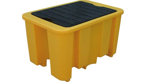Single Drum Spill Pallet - Yellow Shield
