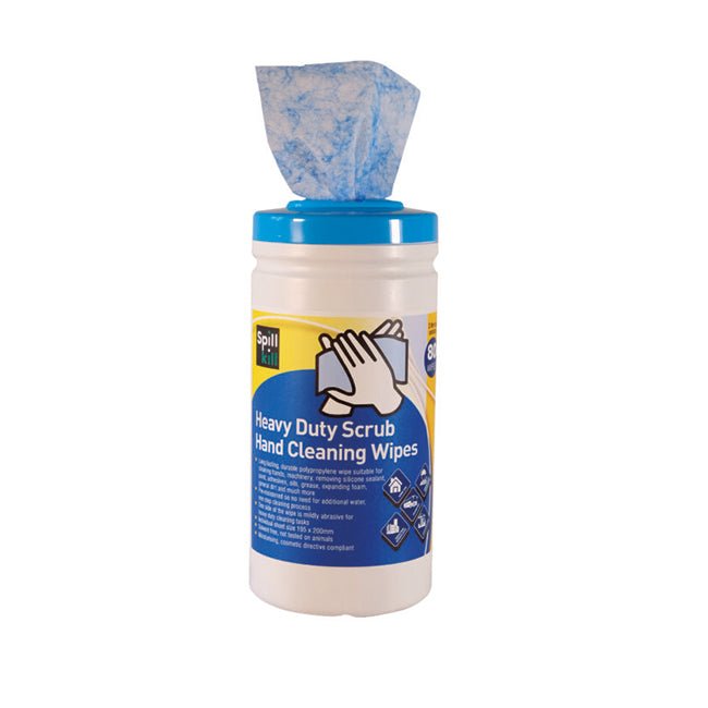 Spill Kill Heavy Duty Scrub Wipes | Case 6 x 2L Tubs - Yellow Shield