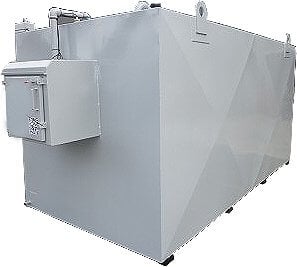 Steel Bunded Waste Oil Tank - Yellow Shield