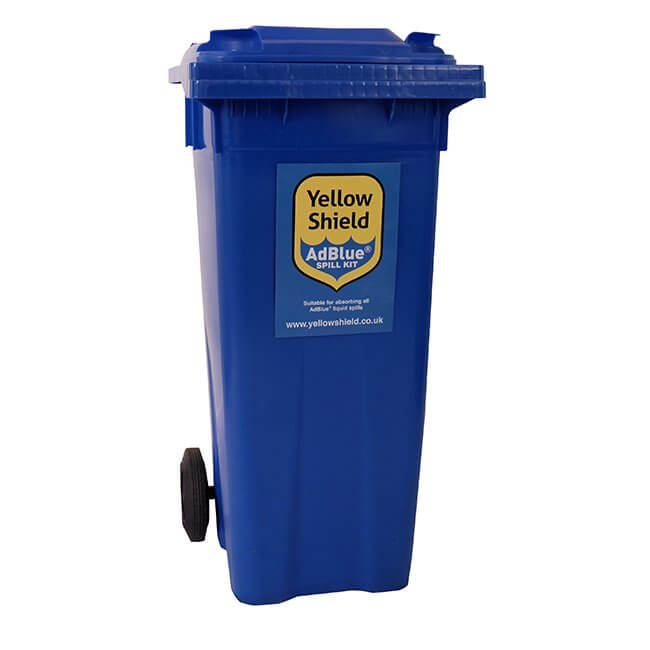 Wheelie Bin AdBlue® Spill Kit - 120 Litre - Yellow Shield