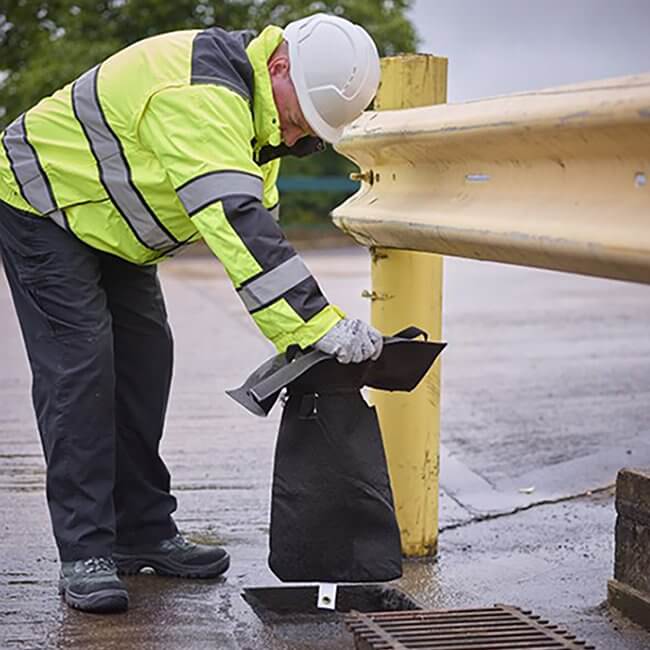 Witches Hat Drain Guard - Trash & Debris - Yellow Shield