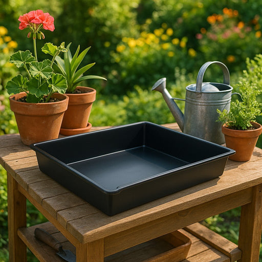16 Litre Garden Tray With Pouring Spout - Yellow Shield