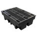 2 Drum Spill Pallet - Recycled - Yellow Shield