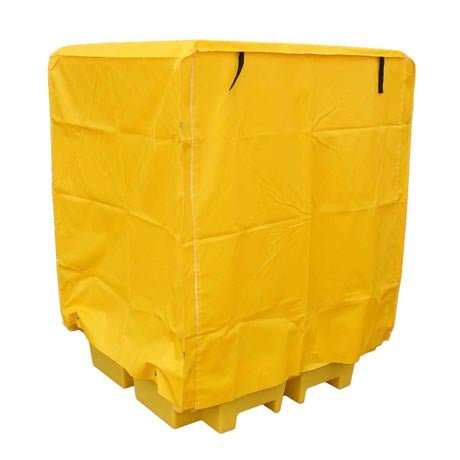 4 Drum Spill Pallet - Frame and Cover - Yellow Shield
