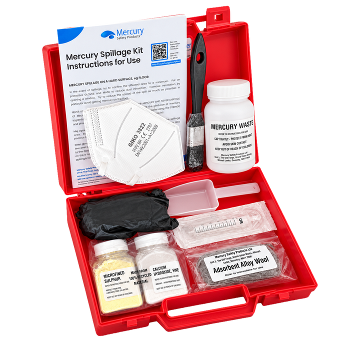Mercury Spillage Kit | Plastic Case