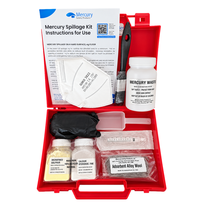 Mercury Spillage Kit | Plastic Case