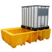 Double IBC Spill Pallet - Economy - Yellow Shield