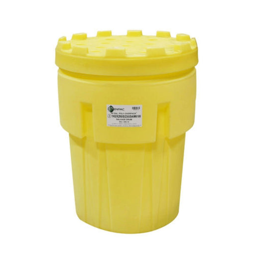ENPAC 95 Gallon Poly-Overpack Salvage Drum - Yellow Shield