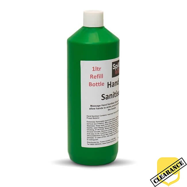 Hand Sanitiser Spray | 1L Refill Bottle - Pk 1 - Yellow Shield