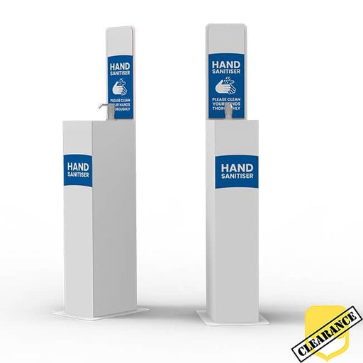 Hand Sanitiser Station | Hand Operated - Yellow Shield