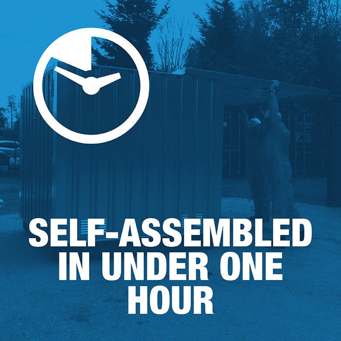 KDC Bunded COSHH Chemical Store | 2m - Yellow Shield