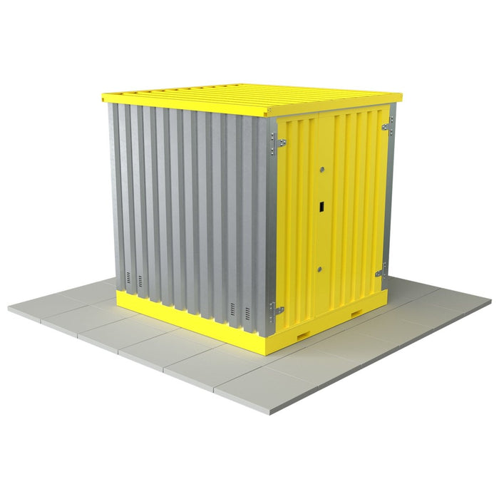 KDC Bunded COSHH Chemical Store | 2m - Yellow Shield