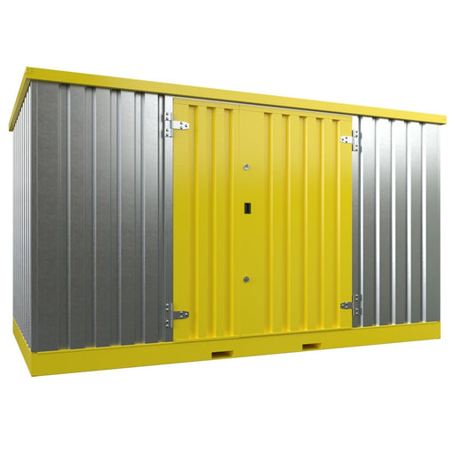 KDC Bunded COSHH Chemical Store | 4m - Yellow Shield