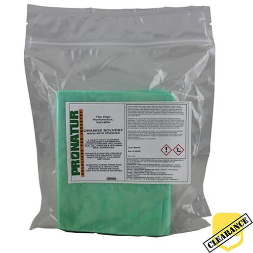 Orange Solvent Wipes | Pk 25 - Yellow Shield