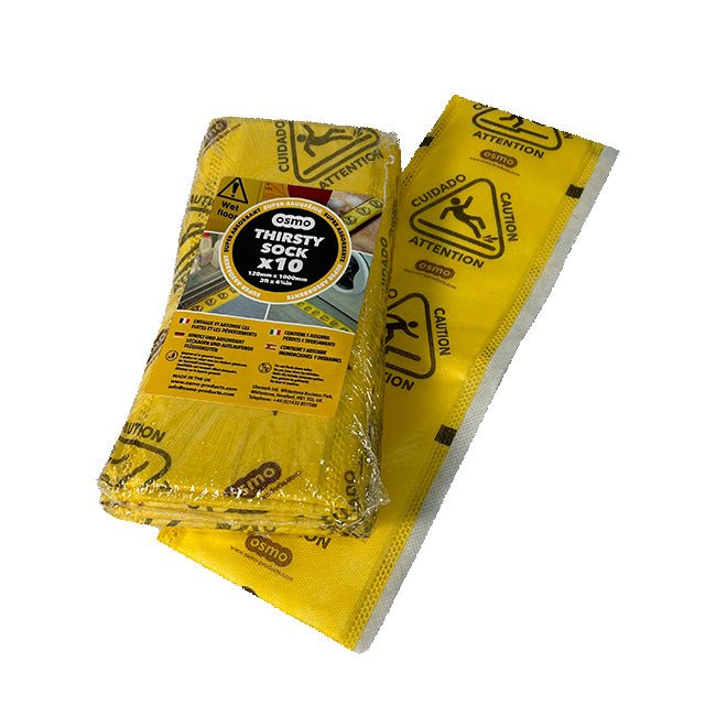 Osmo Thirsty Sock 1m x 12cm | Pack 10 - Yellow Shield