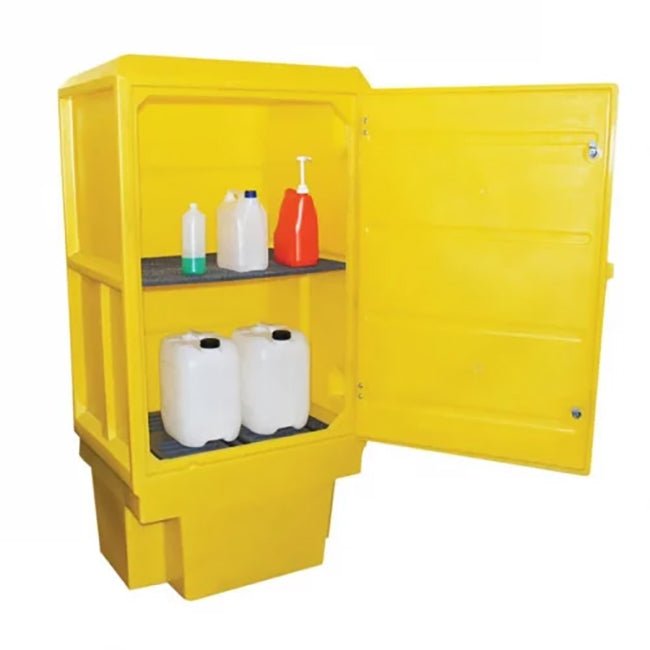 Poly Storage Cabinet 225 Litres - Yellow Shield